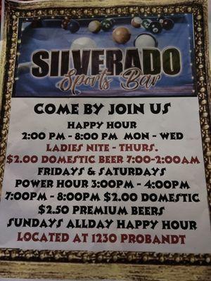 Silverado Sports bar