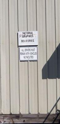 If you are a delivery driver, they will not allow to use their restrooms.