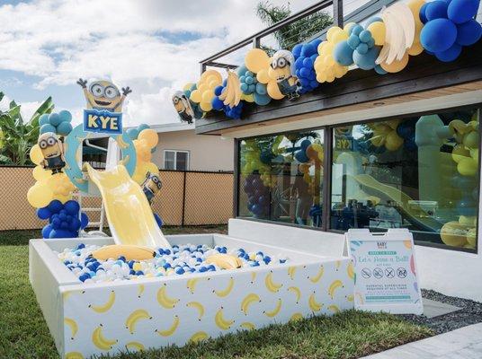 Kye's Minion Party! Balloon decor and design by DecorbyHeidy