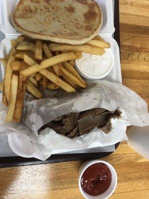 Gyro platter.