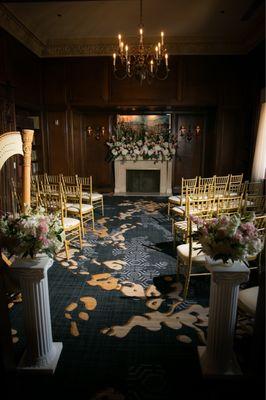 Flower arrangements for ceremony designed by Laura, Poppy's Petalworks