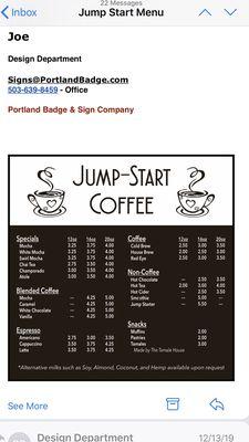 Jump Start Coffee