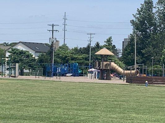 Playground at other school behind Norwich.