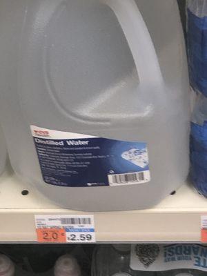 most expensive distilled water!! A dollar a quarter above the Grocery store average.