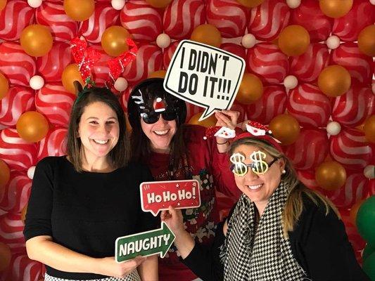 Custom balloon backdrops are great for photo booth entertainment!