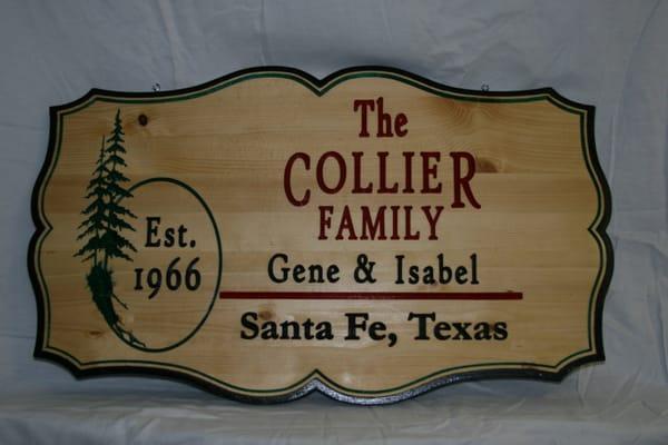 Inscribed Custom Wood Signs