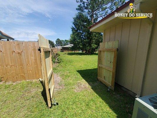 Fence gate installation