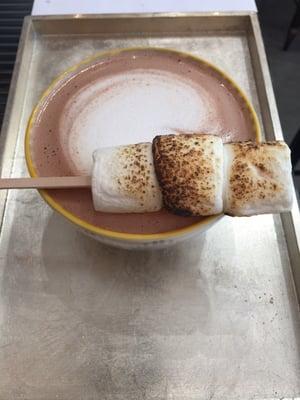 Hot chocolate with marshmallows