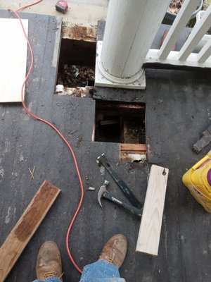 Deck boards replacement