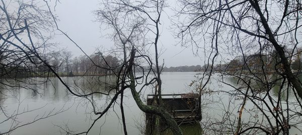 Lake on skeet shooting course