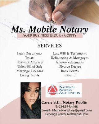 Ms. Mobile Notary