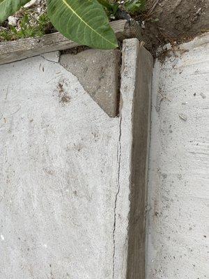 re-surfaced concrete stairs falling apart