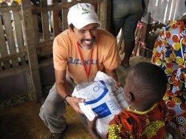 Dr. Alan Coleman doing International Mission Work with the Nothing But Nets Campaign in Africa.