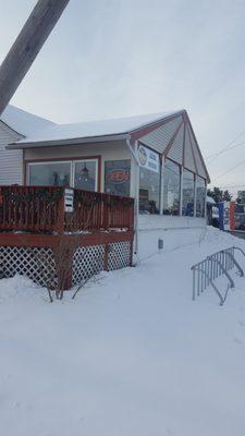 Our NEW Location, covered in SNOW!