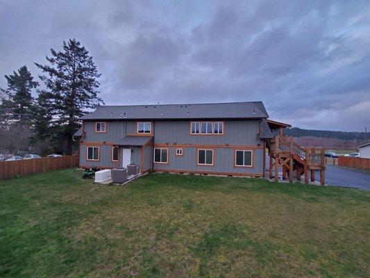 Expansive fenced in level back yard!