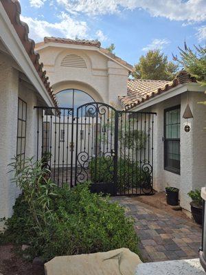 Front Courtyard gate outside view