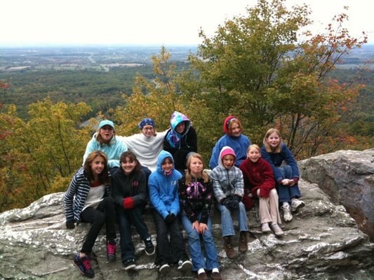 Teaching wilderness safety @ Bears Den on the AT.