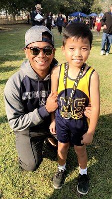 Great job at your cross country meet God son Brandon. Glad I got to come and support. Proud of you! 10/14/2017