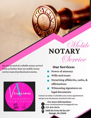 Veracious Tax & Mobile Notary Services