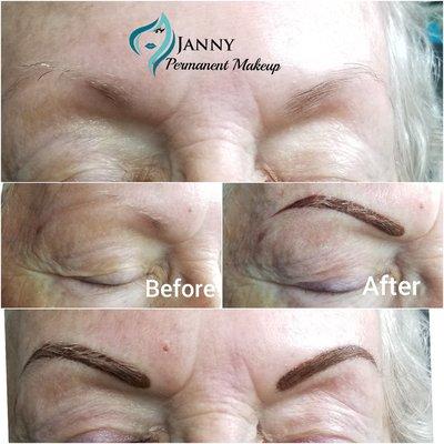 Eyebrows permanent makeup