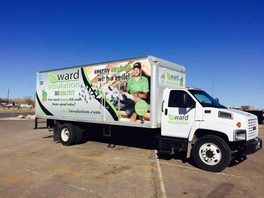 You know energy efficiency is happening when you see this truck in front of your house.