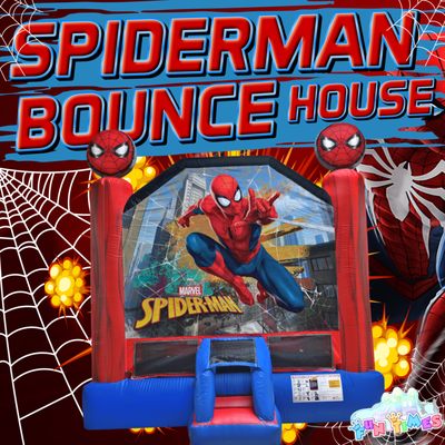 Introducing our new 13x13 Spider-Man bounce house rental!