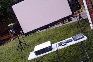 Movie Screen Set up