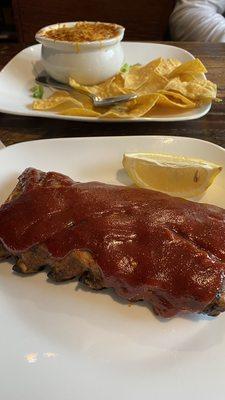 Ribs Chili and chips