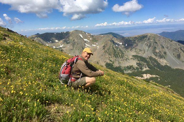 Owner Chris Pieper on the slopes of Wheeler peak in Taos Ski Valley