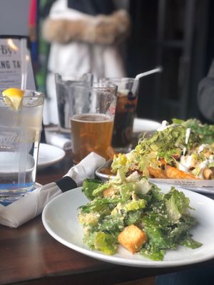 Caesar Salad + GAELIC NACHOS with guacamole