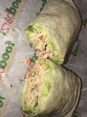 California turkey wrap with side salad about $7