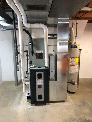 Trane XL18i AC/S9V2 Furnace installation.  Another happy customer!