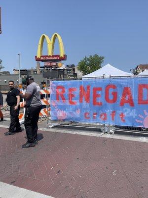 Security detail looking like military at the Renegade craft fair. Lol