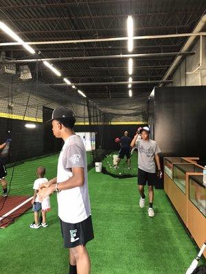 On Deck PG Batting Cages with DC Knights practice