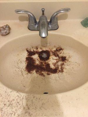 How the salesman left my sink.