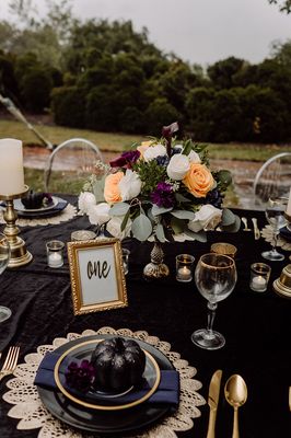 Grace And Virtue Events: Black Velvet Romance Wedding Inspiration