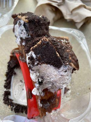 Oreo ice cream taco