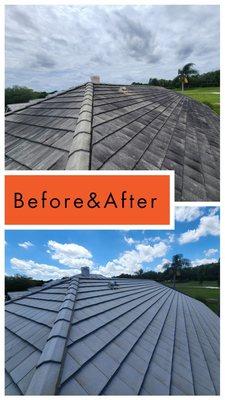 "Discover the power of soft was for your roof! Gentle yet effective, it removes dirt, moss, and algae, extending the lifespan of your roof."