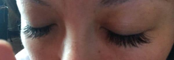 I got an hour lash fill by Alicia $40