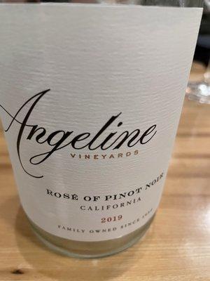 Short but lovely wine list. A refreshing Rosé