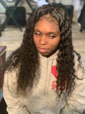 Lace frontal install