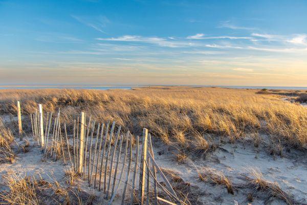 The dunes at Lighthouse Beach in Chatham, MA.