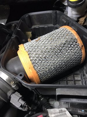 Original air filter from 2015. Got an oil change 3 weeks ago and they told me it was fine. Apparently they must not like to try and upsell