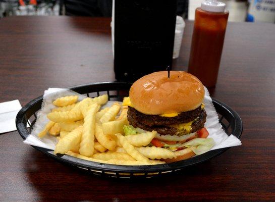 Double Cheeseburger with Fries