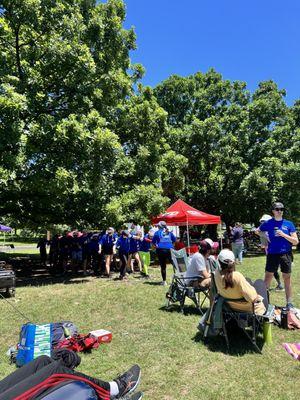 Winning TEL team practicing and getting ready to win this years dragon boat races at this festival beach.