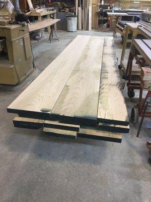 Oak boards