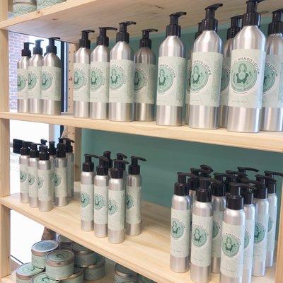 Plant-based herbal lotions for face & body.