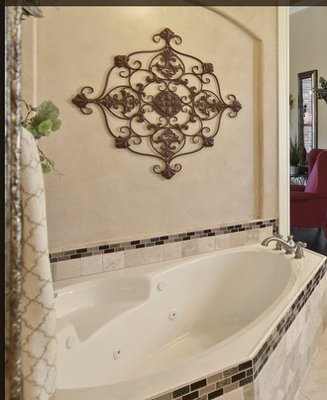 Masterbath tile and paint