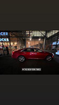 Driver waiting outside New York Times (NYC)