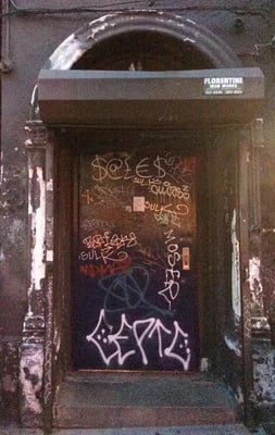 This is what the door looked like in June 2014.